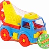 Конструктор Полесье 73037 Автомобиль-эвакуатор (голубой/желтый)