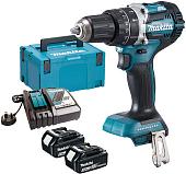 Ударная дрель-шуруповерт Makita DHP484RTJ (с 2-мя АКБ, кейс)