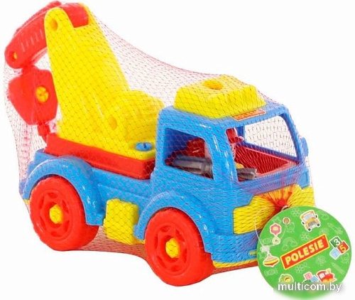 Конструктор Полесье 73037 Автомобиль-эвакуатор (голубой/желтый)