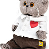 Классическая игрушка BUDI BASA Collection Басик Baby в рубашке с сердечком BB-129