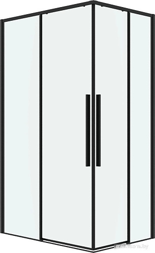 Душевой уголок Grossman Galaxy 100x90x195 300.K33.01.1090.21.00 (черный матовый/прозрачное стекло)