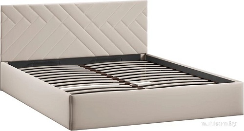 Кровать Трия Кевия Тип 1 с подъемным механизмом 160x200 (велюр Confetti Cream)