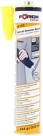 Клеи и герметики для автомобилей FORCH Клей для вклейки стекол быстрый K113 310мл 66006400