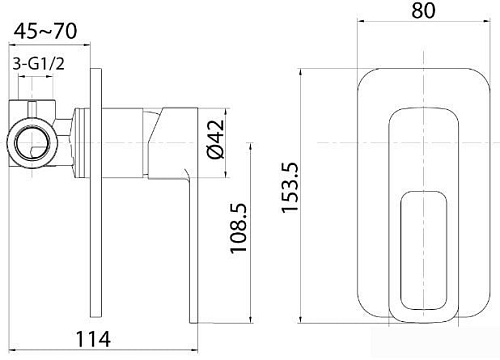 Смеситель IDDIS Slide SLISB00i66 (хром)