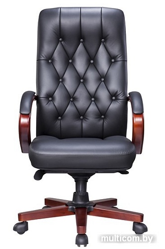 Кресло Everprof Monaco Wood (экокожа, черный)