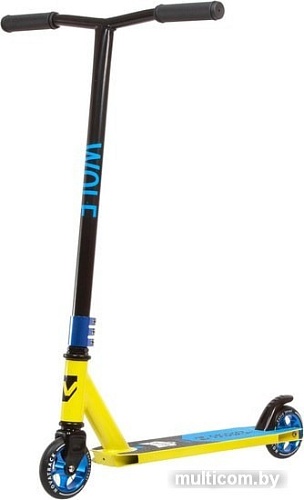 Самокат Novatrack Wolf 110 Alloy 110A.WOLF.BLM21 (лимонный)
