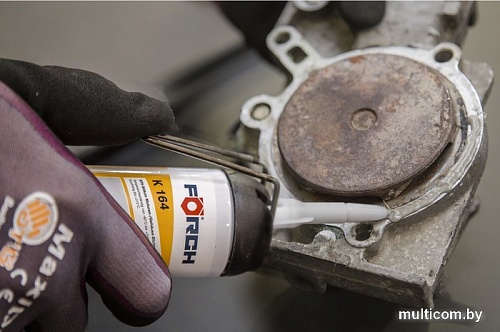 Клеи и герметики для автомобилей FORCH Моторный прокладочный силиконовый герметик RTV K164 (серый)