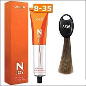 Крем-краска Ollin Professional N-Joy Color Cream 8/35 светло-русый золотисто-махагоновый 100 мл