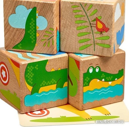 Кубики МДИ Дикие животные LL259