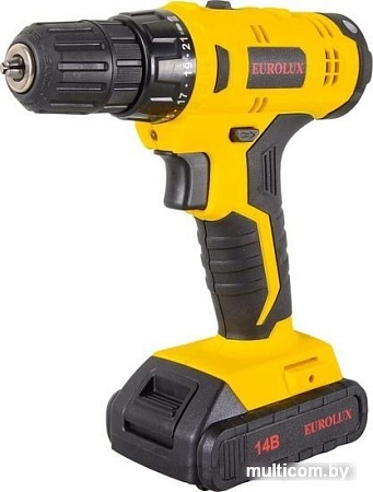 Дрель-шуруповерт Eurolux ДА-14/2Li 72/14/39 (с 2-мя АКБ, кейс)