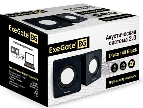 Акустика ExeGate Disco 140 (черный)