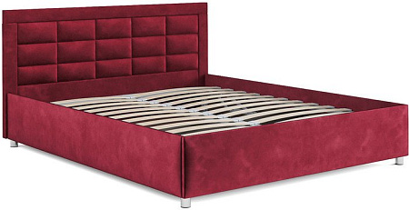 Кровать Мебель-АРС Версаль 160 (бархат красный Star Velvet 3 Dark Red)