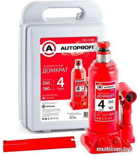 Бутылочный домкрат Autoprofi DG-04K 4т