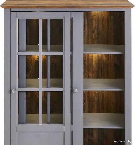 Шкаф-витрина Диприз Lakeview 2 двери Д.30028.1 (бейц винтаж)