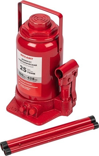 Бутылочный домкрат Rexant 80-0617 25т