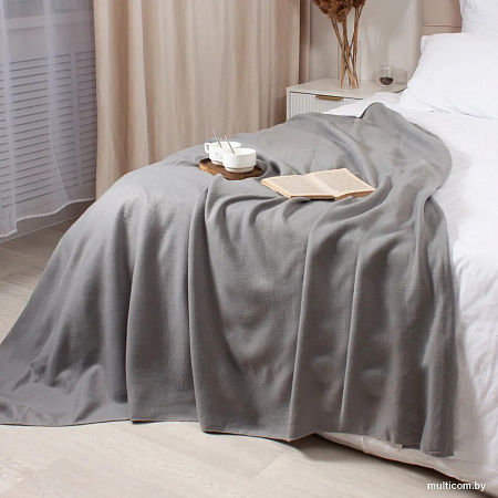 Плед Casa Conforte London Basic 130x165 6155333 (серый)