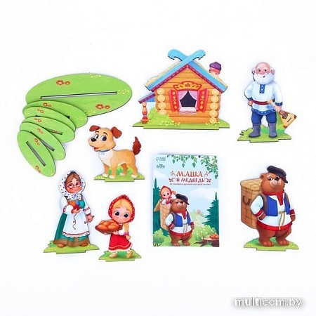 Развивающая игра Лесная мастерская Настольный театр "Маша и медведь" 9118404
