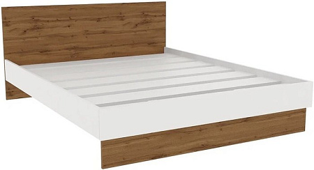 Кровать Doma Modul 160x200 (белый/дуб крафт)