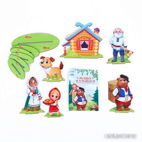 Развивающая игра Лесная мастерская Настольный театр "Маша и медведь" 9118404