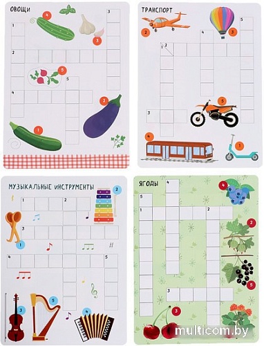 Развивающая игра Zabiaka IQ Логопедический кроссворд 10124951