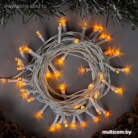 Гирлянда Luazon Нить 50 LED 5м (желтый) 3556776