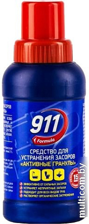 Средство для труб 911 Formula Активные гранулы 250 г