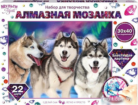 MultiArt Хаски AM30X40-HASKI