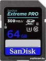 Карта памяти SanDisk Extreme PRO UHS-II SDXC 64GB [SDSDXPK-064G-GN4IN]