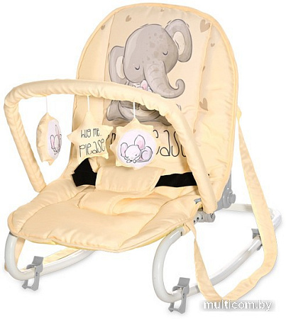 Шезлонг Lorelli Eliza 2023 (yellow cute elephant)