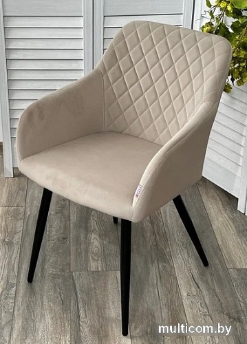 Стул с подлокотниками M-City Brandy 629M05174 (505-7 капучино/черный)