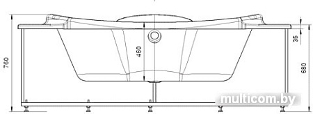 Ванна Aquatek Эпсилон 150x150
