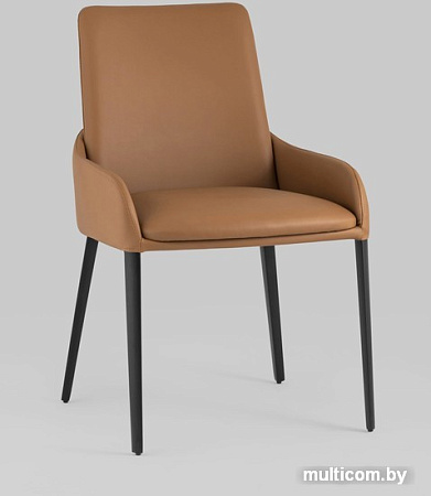 Стул с подлокотниками Stool Group Челси (экокожа, коричневый)