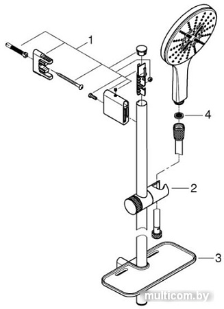 Душевой гарнитур Grohe Rainshower SmartActive 150 26592LS0