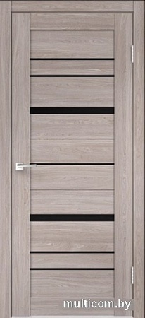 Межкомнатная дверь Velldoris Eco Flex City 2 80x200 (дуб анкор нордик/лакобель черное)