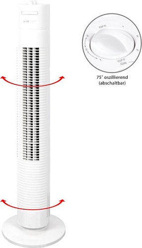 Колонный вентилятор Clatronic TVL 3770 (белый)