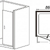 Душевая дверь WeltWasser WW600 600K2-90