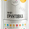 Алкидная грунтовка LIDA ГФ-021 1 л (красно-коричневый)