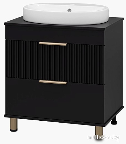 Brevita Тумба под умывальник Enfida 70 ENF-06070-0242Я (черный матовый)