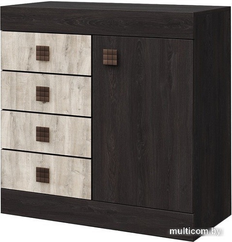 Комод КМК Мебель Лондон 1Д4Я 0467.13 (дуб кентерберри-сосна натуральная)