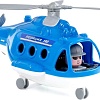 Игрушечный транспорт Полесье Вертолет-полиция Альфа 72405 (синий)