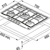 Варочная панель Franke FHTL 755 4G TC OA C