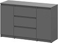 Mio Tesoro Денвер 3 ящика (графит серый)