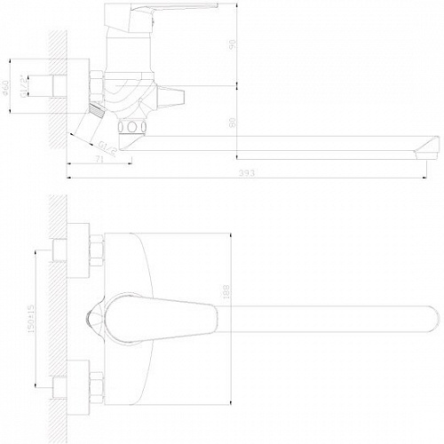 Смеситель Decoroom DR69043
