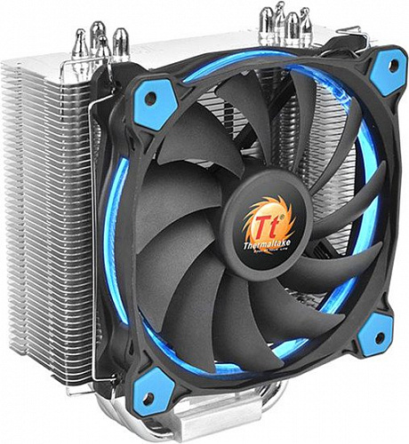 Кулер для процессора Thermaltake Riing Silent 12 (синий) [CL-P022-AL12BU-A]