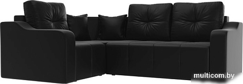 Угловой диван Mebelico Кембридж угловой 108832 (левый, экокожа, черный)