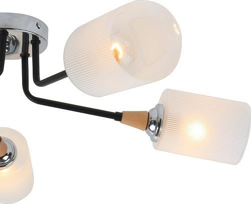 Припотолочная люстра Escada 2101/5P (черный/хром)