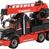 Игрушечный транспорт Полесье Автомобиль-кран с поворотной платформой 56771