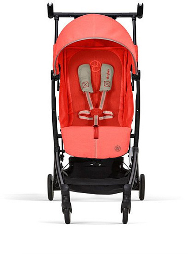 Коляска прогулочная «книга» Cybex Libelle с дождевиком (Hibiscus Red)