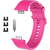 Ремешок Rumi силиконовый для Huawei Watch FIT, Watch FIT Elegant (ярко-розовый)