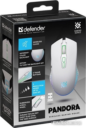 Игровая мышь Defender Pandora GM-502 (белый)